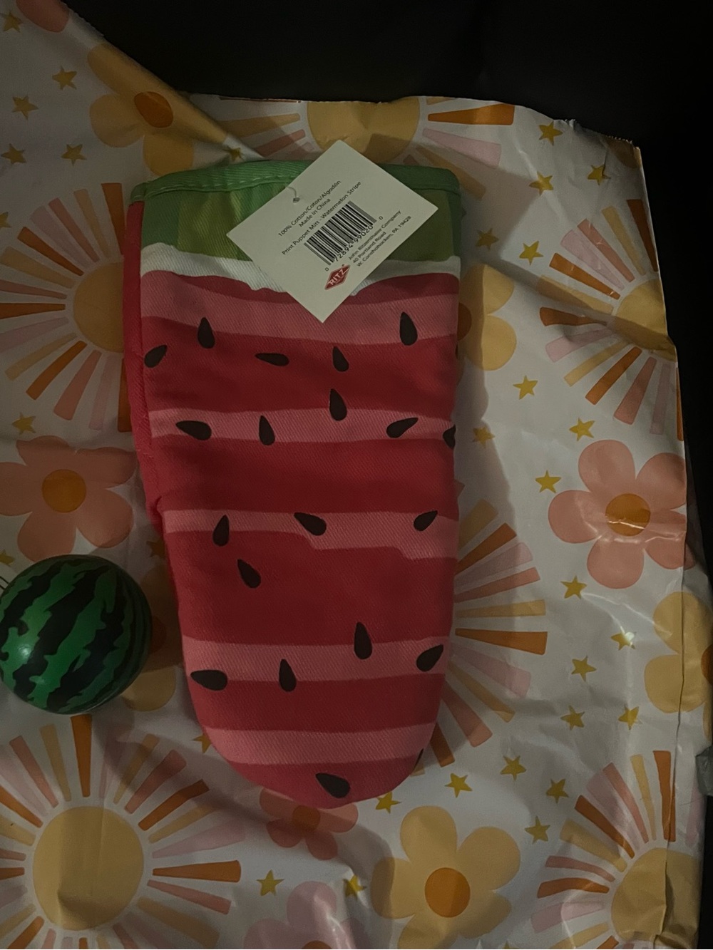 Watermelon Bundle - Throw Pillow, Oven Mitten & 2 Kitchen Towels - Picture 3 of 4